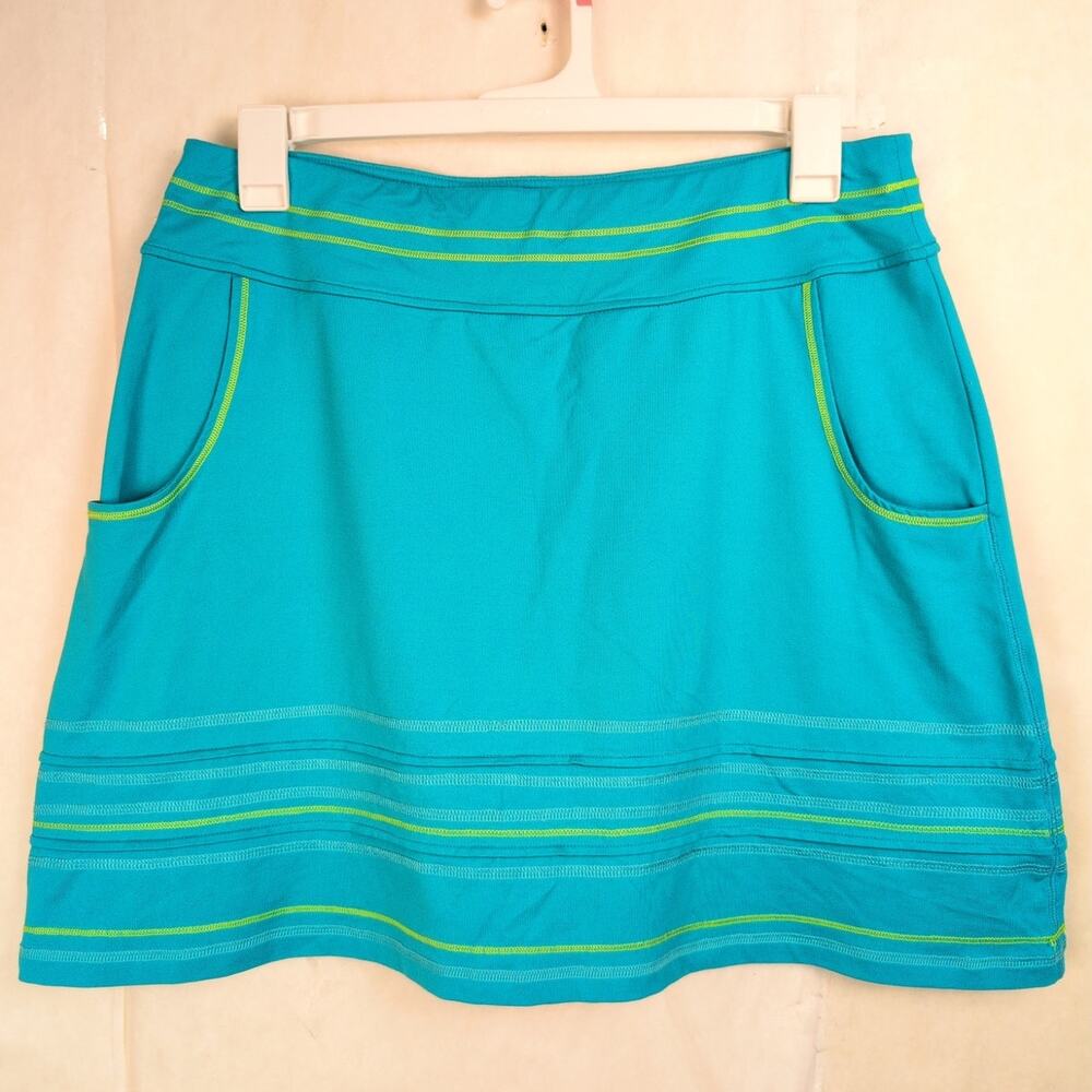 Title 9 Diamalete blue embroidered active skirt Size Large Golf Athletic Preppy